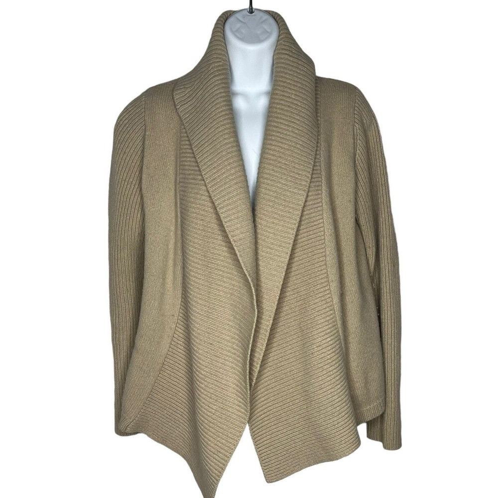 Sundance Size S Cardigan Open Shawl Collar Waterfall Boho Angora Lambswool